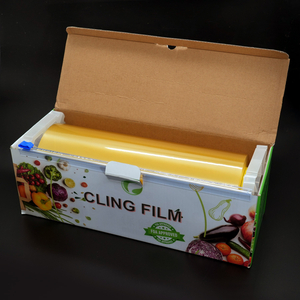 Filme plástico de PVC de qualidade alimentar premium com caixa de corte - envoltório de cozinha 100% livre de BPA para frescor