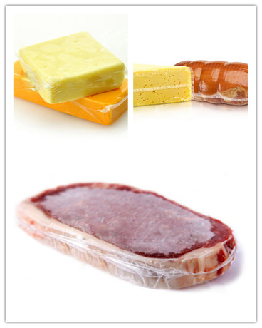 Baixa barreira de oxigênio embalagem de plástico à prova d'água Frango queijo de capoeira saco de encolhimento de calor para venda